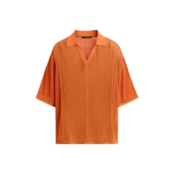 ZARA Polo Shirts Men Orange