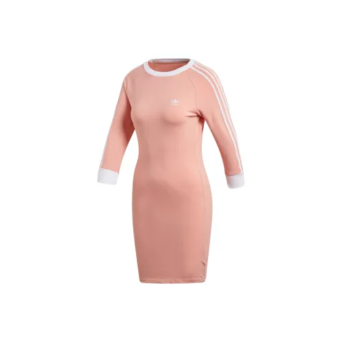 Adidas Originals Long Sleeved Dress Women's Pink