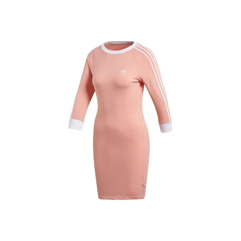 Adidas Originals Long Sleeved Dress Women's Pink-0