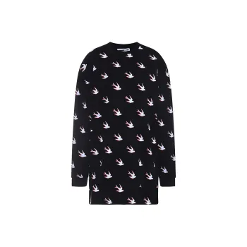 McQ Alexander McQueen Long Sleeved Dress Women's Black