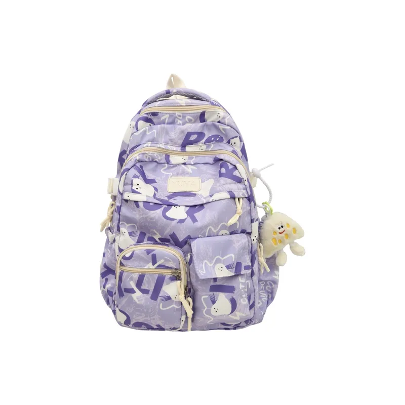 Yalu Nylon Backpack Unisex Multicolor-20