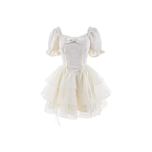 Local Gal Short Sleeved Dress Women's Apricot
