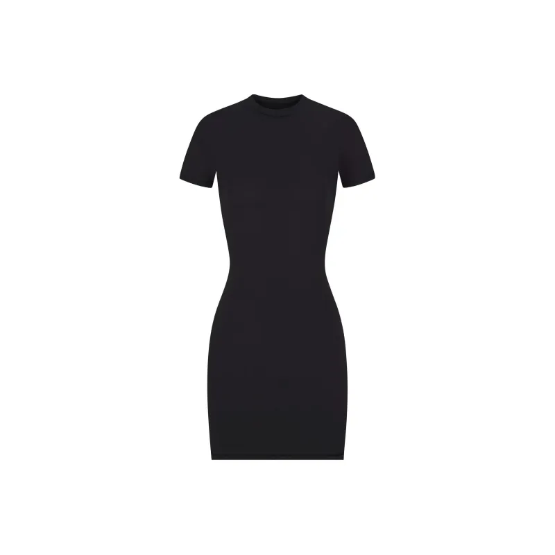 Skims Short Sleeved Dresses Women's ONYX/Onyx-0