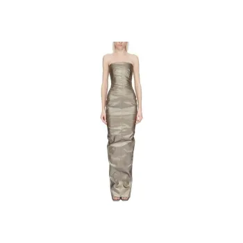 RICK OWENS Floor-Length Strapless Bustier Gown