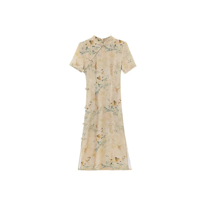 PIERRE CARDIN Short Sleeved Dresses Women's Multicolor Brown-0