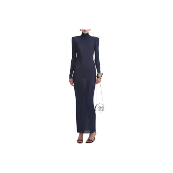 Self portrait Long Sleeved Dress Women's Navy Blue