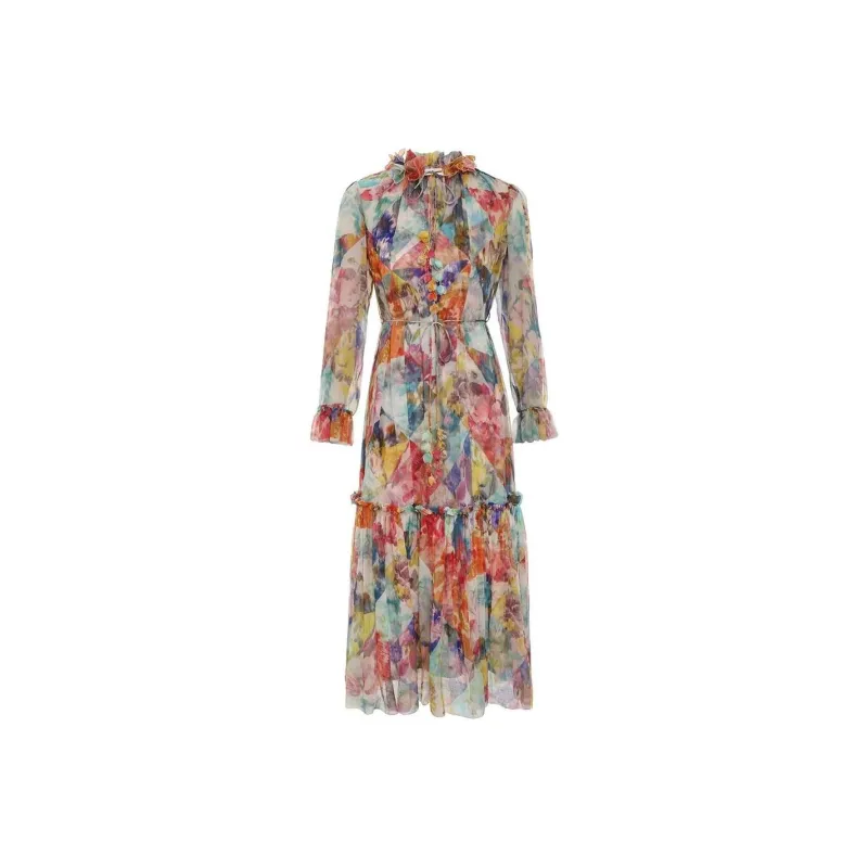 Zimmermann Floral-print Silk Maxi Dress-0