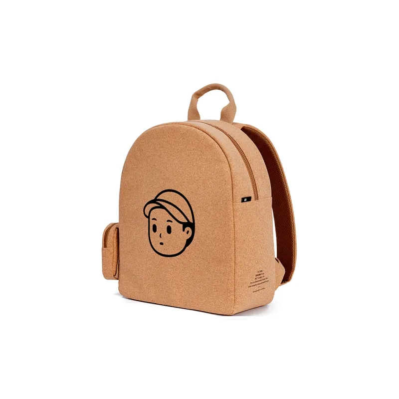 Finerworld Cork Backpack Medium Size Unisex Cow Leather Paper-3