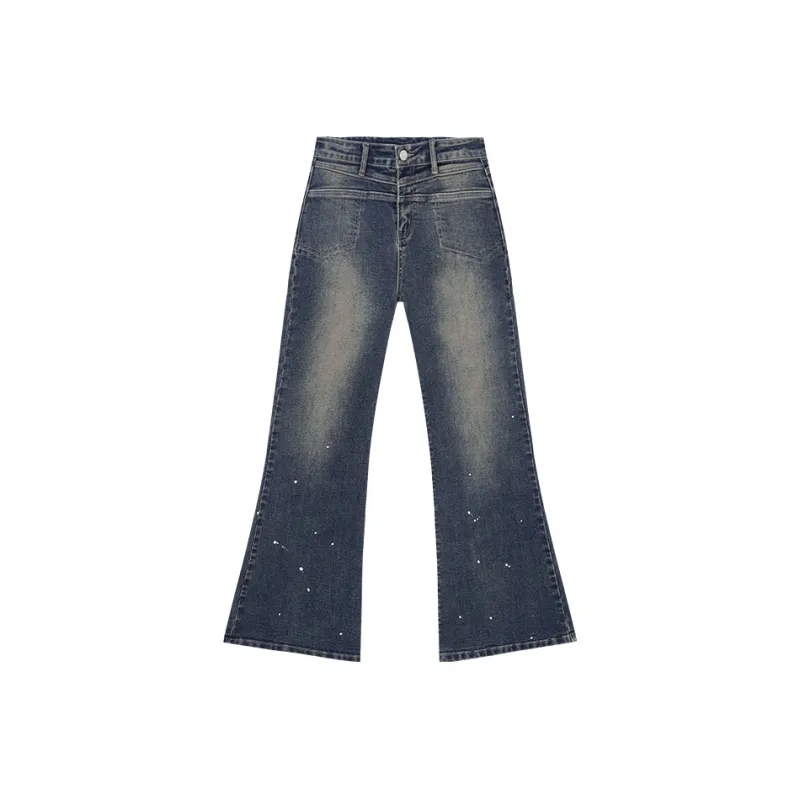 MEETLADY Jeans Women's Vintage Blue-0