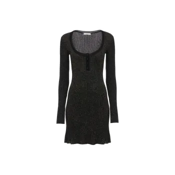 Chloe Long Sleeved Dresses Women's Black Gold