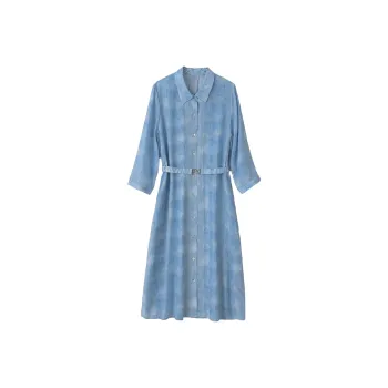 Kele Coco Short Sleeved Dress Women's Denim Blue