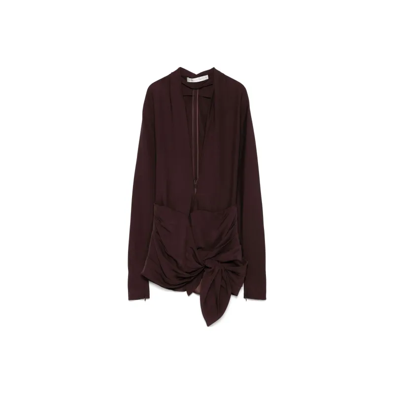Christopher Esber Tie fastening Wrap Mini Dress-0