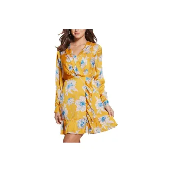 GUESS Long-Sleeved Dresses Women's Yellow