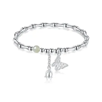 CHINA GOLD Bracelets White Jade/Pale Greenish White Jade Women's