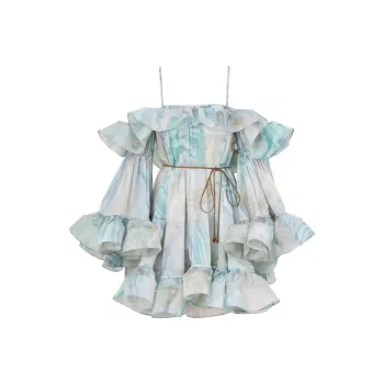 Zimmermann Illuminate Flounce Mini Dress
