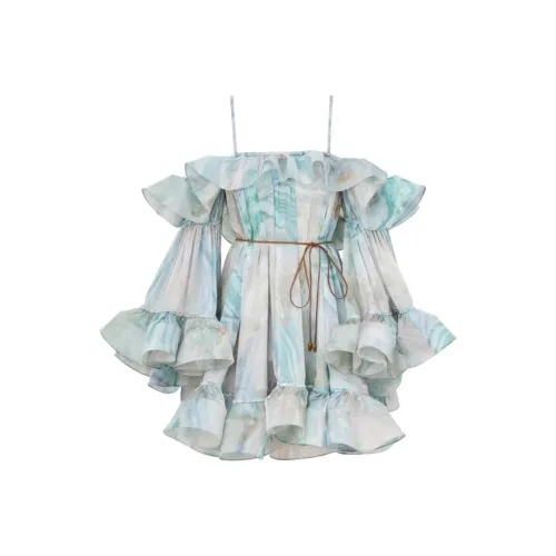 Zimmermann Illuminate Flounce Mini Dress