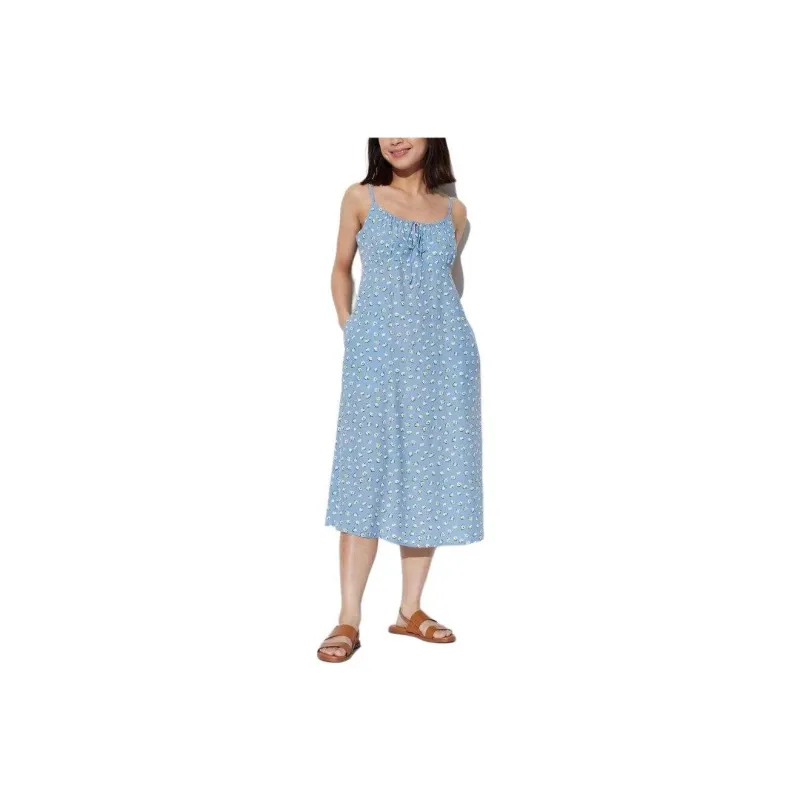 UNIQLO Slip Dresses Women's Pink Blue-0