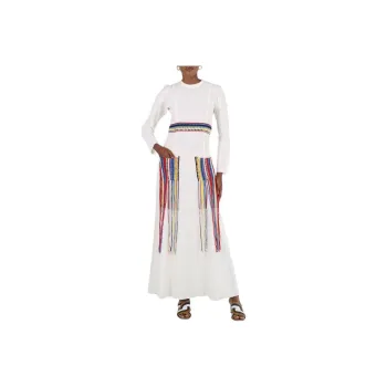 Chloe Long-Sleeved Dresses Women's White