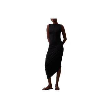 CALVIN KLEIN Sleeveless Dress Europe Version Women's Black