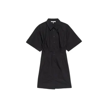 FRAME Short Sleeved Dress Women's Black