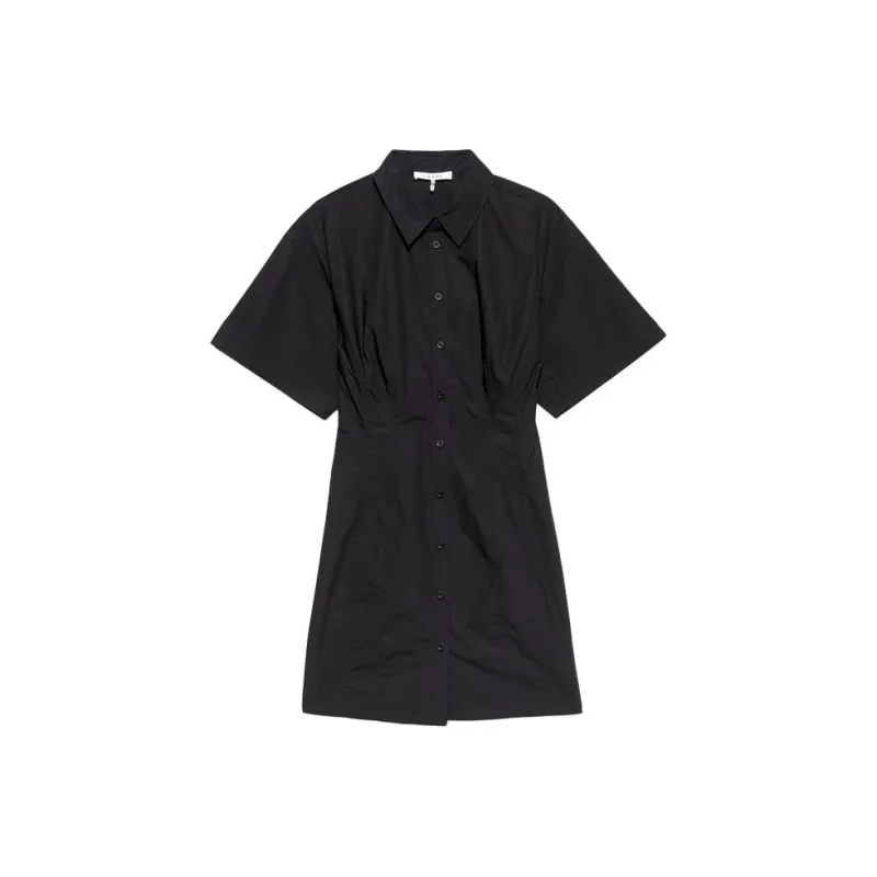 FRAME Short Sleeved Dress Women's Black-0