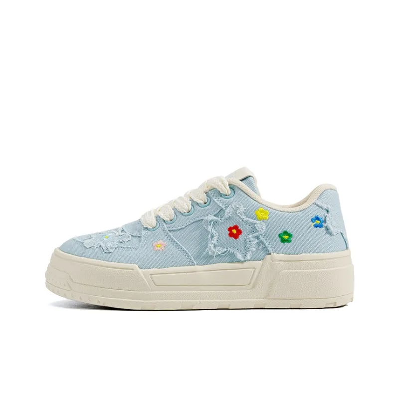 BINGO DUCK Slip Resistant And Breathable Low Top Skateboard Shoes Women's-6