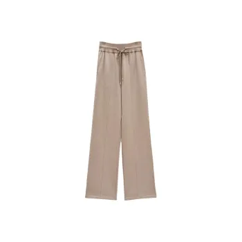 INSUN Knitted Sweatpants Women's Apricot