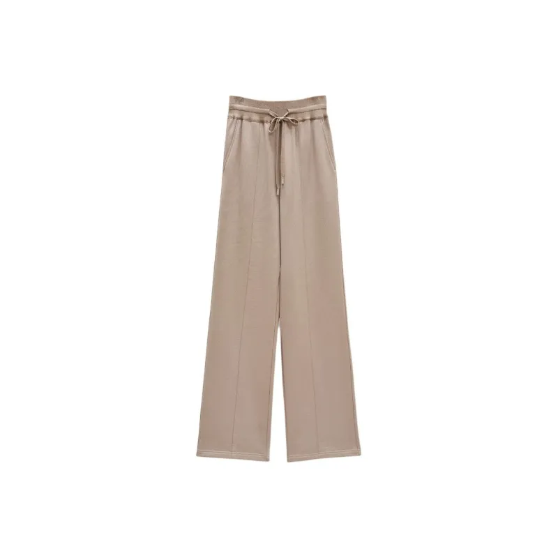 INSUN Knitted Sweatpants Women's Apricot-0