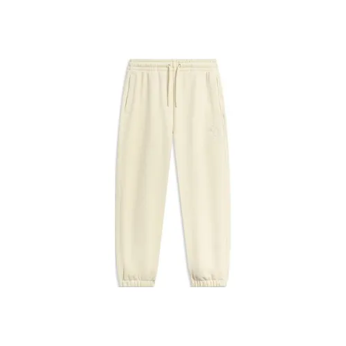 LiNing Sports Trend Series Knitted Sports Pants Women's Swan White