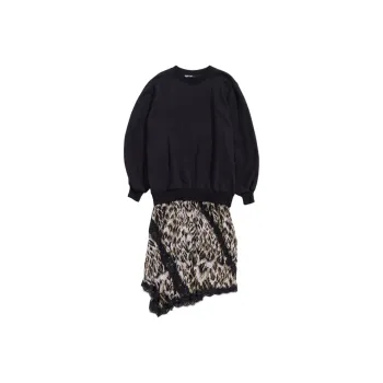 Bimba Y Lola Plumancha print Sweatshirt Dress