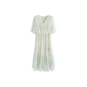 HUASJ Short Sleeved Dresses Women's Image Color