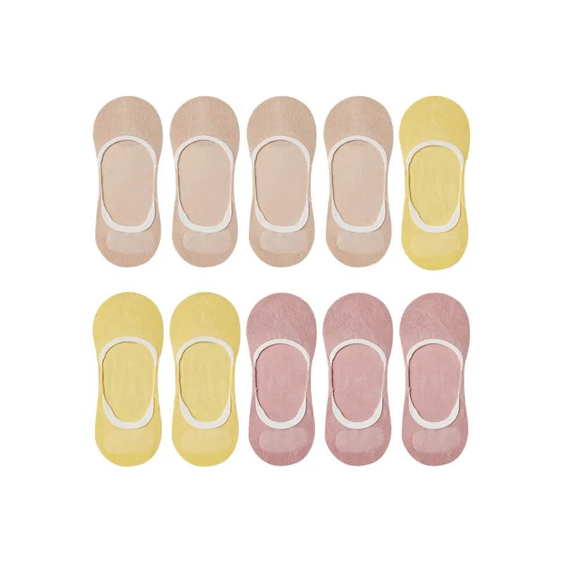 Cotton Gene No Show Socks Women's Combo Set-17