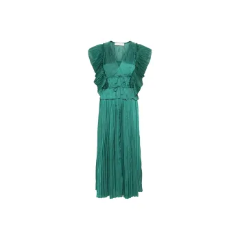 Ulla Johnson Letty Pleated Midi Dress