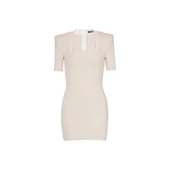 BALMAIN Labyrinth knit Mini Dress