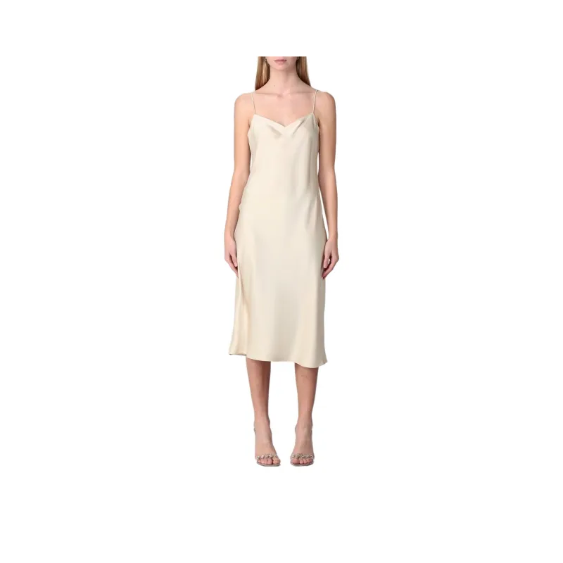THEORY Slip Dress Women's Cream-0