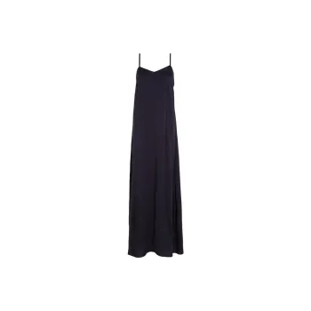 Tommy Hilfiger Elevated Lace Trim Maxi Nightdress Slip Dresses Women's Black