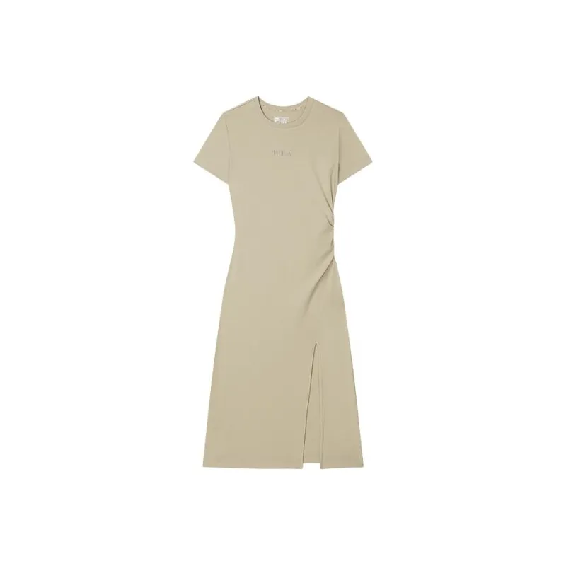 FILA Short Sleeved Dresses Women's Blue Khaki-0