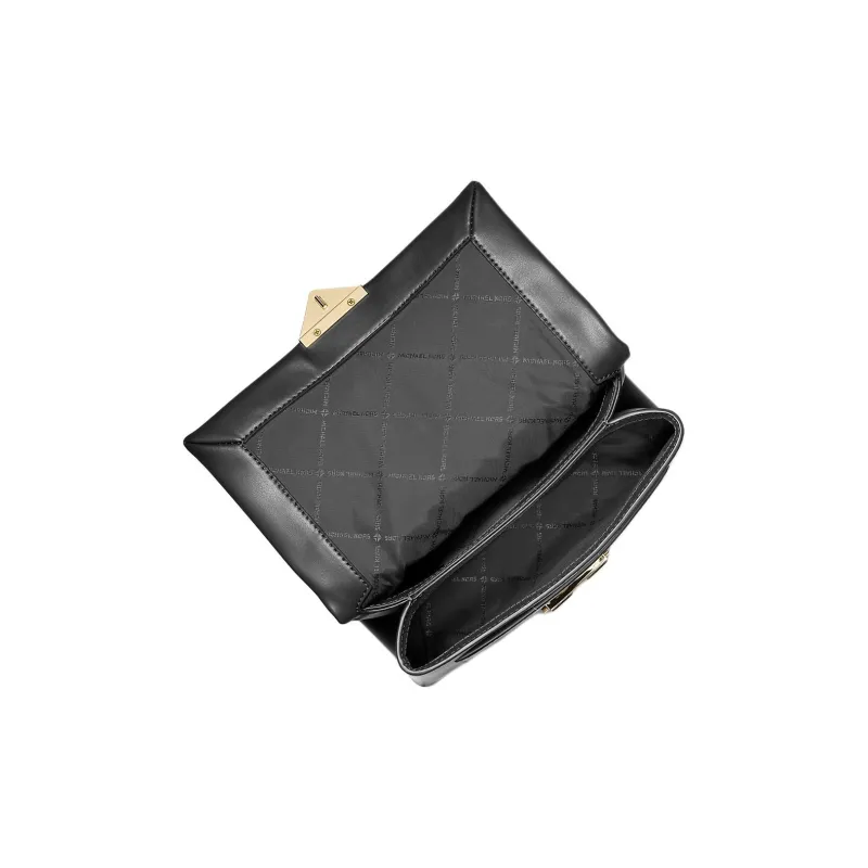 MICHAEL KORS Cece Polyurethane With Cotton And Polyester Crossbody Bag Shoulder Bag Medium Size Women's Black-4
