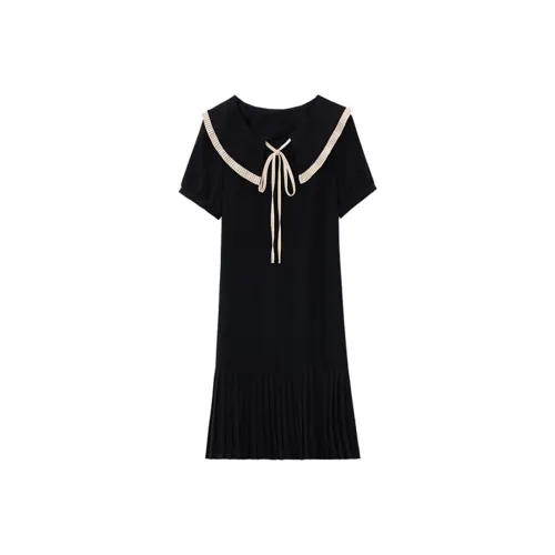 Local Gal Short Sleeved Dress Women's Black