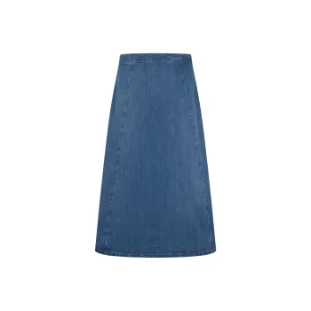 Tommy Hilfiger Denim Long Skirt Women's Denim Blue