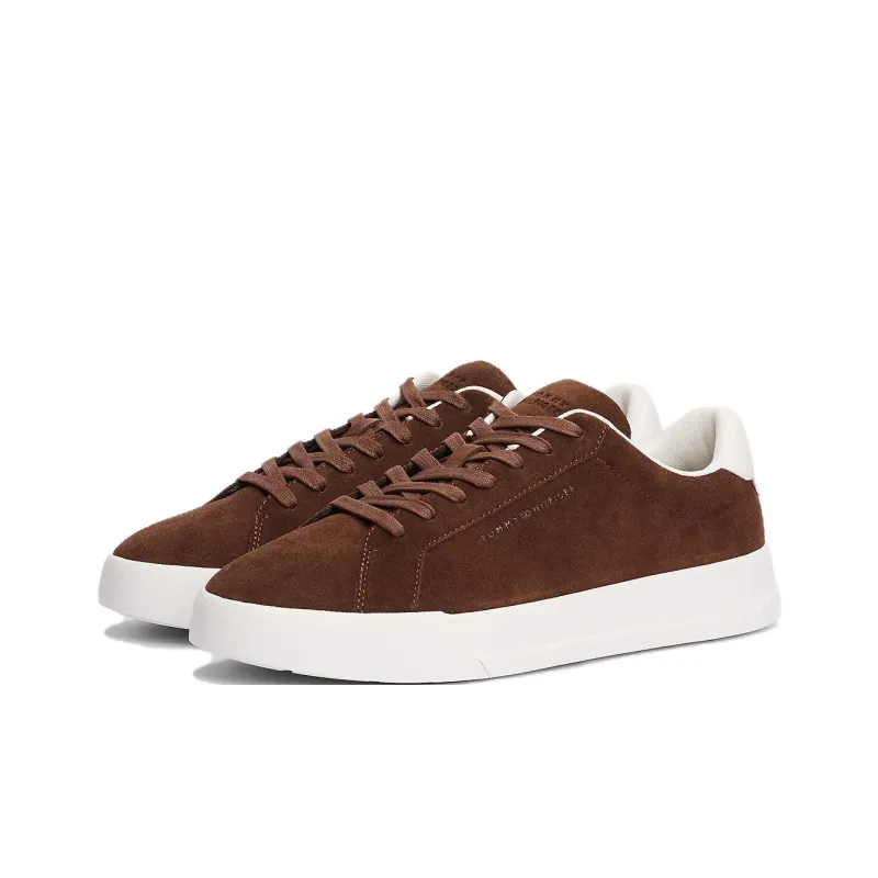 Tommy Hilfiger Trainers Low Top Skateboard Shoes Men's Brown-2
