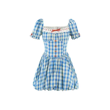 Local Gal Short Sleeved Dress Women's Blue