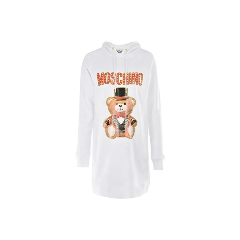 MOSCHINO Long Sleeved Dresses Women's White-0