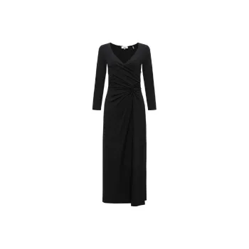 Diane Von Furstenberg SS25 Long-Sleeved Dresses Women's Black