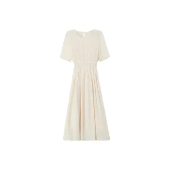 PLANE DRIFT Short Sleeved Dress Women's Triangle Pattern
