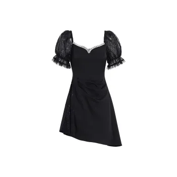 AUI Short Sleeved Dress Women's Black