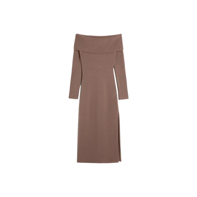 Hollister Long-Sleeved Dresses Women's Brown-0