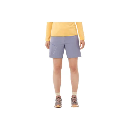 SALOMON WAYFARER Casual Shorts Women's _Argument Blue Granite Color