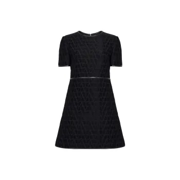 Valentino Short Sleeved Dress Women's Black