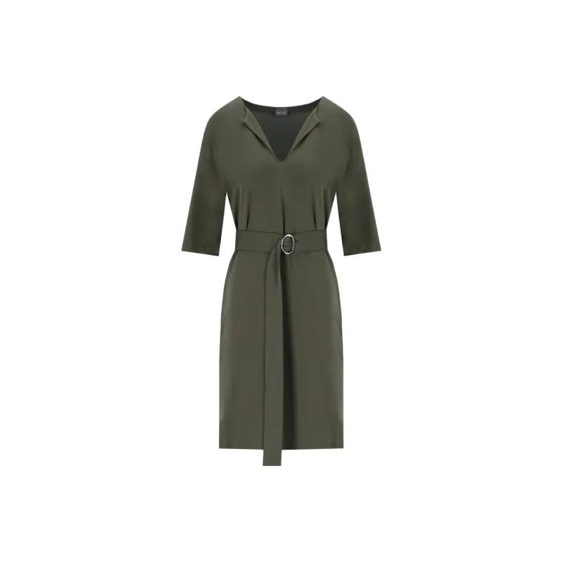 MaxMara Short Sleeved Dress Women's Khaki Green-0